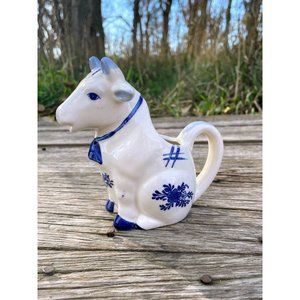 Vintage Holland Style Cow Creamer Pitcher Farmhouse Decor